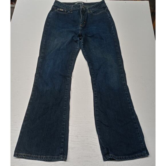 Lee Natural Bootcut Just Below The Waist 12 Medium Dark Blue Women's Jeans Good - Picture 9 of 9